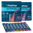 DripDrop Hydration - 전해질 분말 패킷 - 수박, 베리, 레몬, 오렌지, 과일 펀치, 포도, 딸기 레몬, 체리 - 64 개