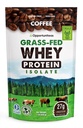 Opportuniteas Coffee Whey Protein Powder - 낮은 Carb & Keto 친화적 인 - 잔디 Fed Whey Isolate + Colombian Coffee - 에너지를위한 60 mg 카페인 - 사전 또는 포스트 운동 음료 혼합, 라테, 샤크 및 스무디 1lb