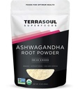 Terrasoul Superfoods Organic Ashwagandha Root Powder, 1 Lb - Stress Adaptogen | 수면 향상 | 품질 검사