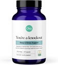 Ora Organic Natural Sleep Aid Supplement Stress Support Calming Herbal Blend with Melatonin from Tart Cherry - Magnesium Citrate, Valerian Root 및 Lemon Balm 포함 - 1 개월 공급, 60 캡슐