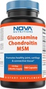 Nova Nutritions Triple Strength Glucosamine Chondroitin MSM 2600mg/Serving 캡슐은 건강한 합동, 연골 및 연결 조직을 지원합니다 - 합동 안락 & 융통성 180 조사를 승진시킵니다