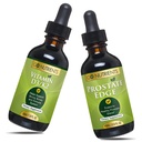 K2 (MK-7) Drops & Prostate Edge Prostate Supplement for Men with Pygeum and Saw Palmetto Extract 비타민 D3 및 K2 Liquid Vitamin Drops 그 도움 감정 국가