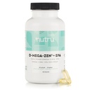 O-Mega-Zen3 +EPA Vegan 오메가 3 보충 - 물고기 기름 대안 - 프리미엄 바다 Algal 기반 오메가 3 DHA 및 EPA 지방산 - Carrageenan 무료 - 120 Softgels