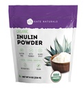 Kate Naturals Inulin Powder Organic from Blue Agave (8oz) 커피, 요구르트 및 스무디를위한 수용성 Prebiotic Fiber
