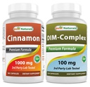Cinnamon 1000 mg & DIM 보충 100 mg