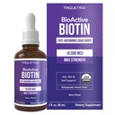 여성을위한 Triquetra 건강 Biotin 머리 지원 – 유기 10000mcg USP 급료 – 높은 흡수를위한 프리미엄 액체 보충 – 건강한 머리, 피부 및 손톱 지원 – 베리 맛 – 180 서빙 – 2 oz