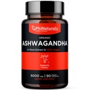 Vegan 캡슐에 있는 PhiNaturals 유기 Ashwagandha 뿌리 추출물은 6000 Mg 뿌리에 동등한 - 남자를 위한 Ashwaganda 보충교재와 30 봉사 당 1500 Mg를 가진 여자 - Vegan 캡슐 90 조사 당 500mg