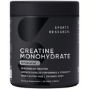 스포츠 연구 크레아틴 Monohydrate - 이익 Lean 근육, 성과와 힘 및 지원 운동 회복 - 5개 g Micronized 크레아틴 - 10.58 oz