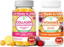 Lunakai 교원질과 비타민 E Gummies 뭉치 - 남자 & 여자를 위한 비 GMO 노화 방지 보충교재 - 비타민 C & 250 mg 자연적인 VIT E를 가진 자연적인 Gummy