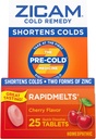 Zicam 찬 Remedy 아연 RapidMelts, 체리 맛, Homeopathic, 찬 단축 의학, Shortens 찬 내구, 25 조사 (2의 포장)
