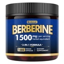 Berberine 보충교재 - Berberine 체중 감소, Berberine HCL의 높 순수성 Berberine 1500MG, 더하기 Citrus Bergamot - 신진 대사를 위해, 소화하고, 면역성이 있는 지원 - Vegan, 비 GMO, 180의 캡슐