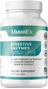 Probiotics를 가진 소화 효소 - 식사 시간 불편 구호 & Bloating-Daily 효소를 위한 새로운 공식 - Bromelain, Papaya 효소, Probiotic, Digestion를 위한 Lactase 효소 - Vegan - 60 Ct