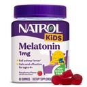 Natrol Kids Melatonin Gummies 1mg, 수면을위한 어린이 Melatonin, 60 Raspberry-Flavored Sleep Gummies, 60 Day 공급
