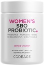 Codeage Women’s Probiotics 보충교재 - 50억 CFUs - SBO Probiotics & Prebiotics - Cranberry - Feminine 건강 - 발효된 식물 혼합, 전체적인 음식 보충교재 - Vegan, Non-GMO - 60의 캡슐