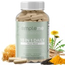 Burdock Root Organic and Bladderwrack 10 in 1 Immunity Booster Power Blend with Irish Sea Moss, Ashwagandha 및 Black Seed Supplement for Men and Women, Seamoss Pills Herbal, Vegan - 60 캡슐