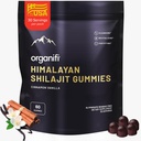 Organifi Shilajit Gummies - PrimaVie Shilajit, 40-Plus Trace Minerals와 남성과 여성을위한 Himalayan Shilajit 및 더 많은 - 호르몬 Balancer, Boosts Cellular Energy, 더 많은, 60 카운트