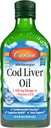Carlson - Cod Liver Oil 1100 mg Omega-3s Plus Vitamin A & D3 - Wild Caught EPA DHA Omega 3 보충 - 노르웨이어 Arctic, 지속 가능한 Sourced Nordic Fish Oil Liquid, Unflavored, 250 mL (8.4 Fl Oz)