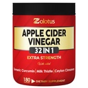 Zolotus 32in1 Apple Cider Vinegar 캡슐은 Turmeric, Cinnamon, 우유 이틀, Elderberry, Quercetin 및 더 많은 지원 소화, 면역 - 180 캡슐