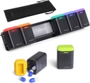 Daily Pill Box 주최자 2 Times a Day(Black) 및 Weekly Pill 주최자 1 시간 a Day(Black)