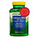 스프링 밸리 칼슘 플러스 비타민 D3 150 미니 소프트젤 | 칼슘 보충 | CaIcium mini softgel | CaIcium 600 mg with Vitamin d3 | 150 Mini Softgel + STS 스티커