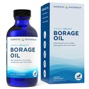 Nordic Naturals Nordic Beauty Borage Oil, Unflavored - 4 Ounces - Borage Seed Oil, 건강한 수분이 많은 피부를 위해 독특한 Omega-6, GLA의 480 밀리그램 - Non-GMO - Vegan, 48 서빙