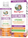 MaryRuth Organics Quercetin Liposomal | 액체 Quercetin 500mg| 심혈관 건강 | 세포 건강 | 전반적인 웰빙 | 매우 흡수 | Bioflavonoid | Vegan | 글루텐 프리 | 15.22 Fl Oz