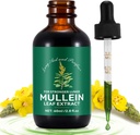 Lungs 2 Fl Oz, 자연적인 Mullein 잎 하락, 빠른 흡수 액체 Mullein 추출물 보충교재, Lung Cleanse, 1 달 공급을 위한 Mullein 하락