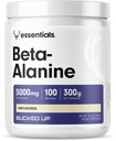 beta Alanine 300mg 분말, 비 GMO, 글루텐 자유로운, Unflavored (100의 서빙)를 끄십시오