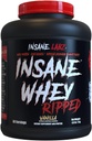 Insane Labz Insane Whey Ripped, L-Carnitine 및 CLA 오일 분말, 5lbs 60 서빙, 바닐라와 함께 Lean 근육 건물 단백질