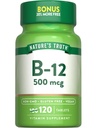 자연의 진실 B12 비타민 | 500 mcg | 120 정제 | Vegan, Non-GMO & 글루텐 무료 보충