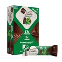 Nugo 슬림 다크 초콜릿 민트, 18g Vegan Protein, 3g Sugar, 6g Fiber, 저소형 카브, Keto Friendly, 글루텐 무료, 24 카운트