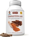 ANDREW LESSMAN Cinnamon 400mg - 240 캡슐 - 높은 효능, 표준화 된 추출물. 첨가물 없음. 작은 쉽게 삼키기 캡슐