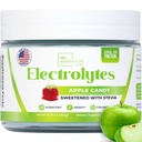 Zero Sugar - Apple Candy Electrolytes Powder - 새로 고침 Hydration - 모든 천연 성분이있는 카페인 무료 에너지 - Vegan, Keto 및 Paleo - Sugar Free Electrolytes Drink Mix - 30 서빙