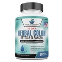 American Standard Supplements Colon Cleanse - 60 Veggie 캡슐, 30 서빙 - Psyllium Husk, Senna Leaves, Aloe Vera, Ginger, Cascara Sagrada 및 기타 허브 혼합