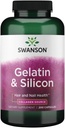 Swanson Gelatin 및 Silicon - 건강한 머리카락과 손톱을 지원하는 교원질 단백질 - 강한 손톱과 두꺼운 머리카락을위한 생생한 광물을 전달하는 데 도움이됩니다 - 20mg 실리콘 및 1.08 그램 젤라틴 - (200 캡슐)