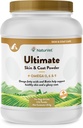 NaturVet Ultimate Skin & Coat Powder Pet Supplement for Dogs & Cats – Omegas 3, 6, 9, Biotin, Vitamins – For Healthy Dog Coats, Cat Skin – 애완 동물을위한 맛있는 음식 토퍼 – 4 파운드.