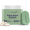 Kava Kava Extract 1000mg | 천연 허브 | Piper Methysticum 및 Kavalactones의 고층| 180 채식 캡슐