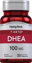 여성과 남성용 배관 락 DHEA 보충 | 100mg | 30 캡슐 | 7-Keto | Dehydroepiandrosterone | Non-GMO, 글루텐 프리