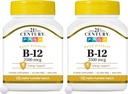 21st 세기 B 12 2500 mcg 하위 언어 정제, 110 조사 (2의 포장)