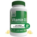 건강 목 영양 비타민 D3 10,000iu 360 최대 혜택 년 공급을위한 미니 소프트 젤 | 250mcg Cholecalciferol | 3rd Party Tested | Non-GMO USP 유기 EVOO의 급료 | 면역력