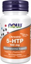 지금 식품 보충제, 5-HTP (5-hydroxytryptophan) 100 mg, Neurotransmitter 지원 *, 90 Chewables