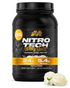 MuscleTech Whey Protein Powder (Vanilla Cream, 2LB) - Nitro-Tech Whey Protein Isolate Smoothie Mix for Lean Muscle & Recovery - 여성 및 남성을위한 Whey Gold 24g - 포장 May Vary