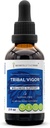 Tribal 활기 알코올 - 무료, 글리세리이트 Eleuthero Siberian Ginseng, Catuaba, Barrenwort - Horny Goat Weed, Muira Puama, Saw Palmetto, Tribulus. Tincture, 초본 추출물 웰니스 지원 (2 FL OZ)