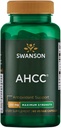 Swanson 최대 강도 AHCC - 고급 면역 지원 촉진 - 천연 보충 NK 세포 및 간접 지원 - (60 Veggie 캡슐, 500mg 각각)
