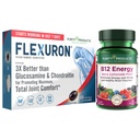 순수성 제품 Flexuron 합동 공식 + B-12 에너지 용해 Flexuron (Krill 기름, 낮은 분자량 Hyaluronic 산, Astaxanthin) - B12 에너지 용해 (Methylcobalamin B12, 비타민 D3, Biotin +More)