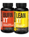 Jacked Factory Burn-XT Clinically Studied Fat Burner & 체중 감소 보충교재 - 식욕 억제제 & 에너지 부스터 (120 캡슐) & Lean-XT 카페인 자유로운 뚱뚱한 가열기 (60의 캡슐)