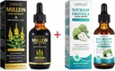 Lungs를 위한 Mullein 하락은 청결하고 Soursop Bitters 액체, 클로로필, Soursop Multivitamin 하락, 남자와 여자를 위한 자연적인 초본 보충교재를 가진 Mullein 잎 추출물 Tincture를 청소합니다