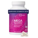 Microbiome Labs MegaSporeBiotic Probiotics for Women & Men - Gut Health & Digestive Support를 위한 Spore 기반 프로바이오틱 - 유통, 여행, 남성 및 여성 프로바이오틱스 (60 캡슐)