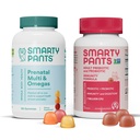 SmartyPants Prenatal Multivitamins와 Probiotic Immunity 번들: 오메가 3 물고기 기름 (EPA/DHA), Biotin, Methylfolate, 비타민 D3, C, 소화 & 면역 지원 보충교재 (30 일 공급)