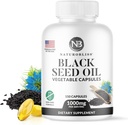 NaturoBliss 검정씨 기름 - 150 Softgel 캡슐 피부 건강 (Non-GMO & Vegan) 우수한 찬 압박된 Nigella Sativa 생성 순수한 까만 Cumin씨 기름 - 2 캡슐 서빙 당 1000mg - 75의 서빙